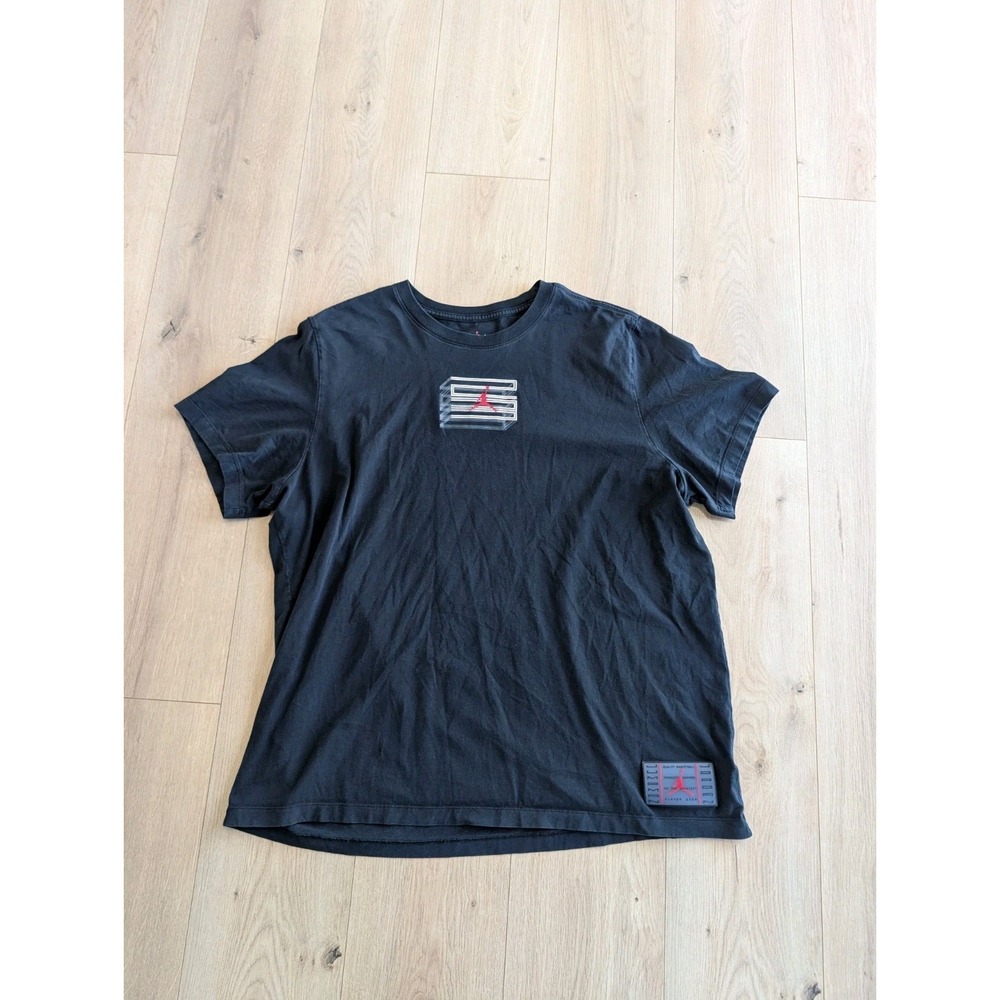 Nike Jordan Retro XI 11 Legacy 23 T-Shirt Black Men's XXL 2XL Bred‎